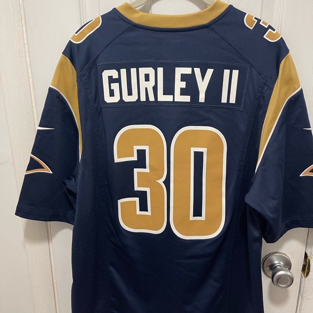 NFL Rams Navy and Gold Jersey with Number 30 - Picture 8 of 8